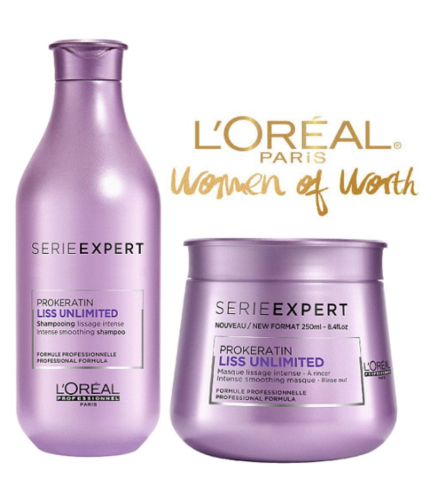 L'oreal Professional Liss Unlimited Shampoo With Masque Hair Mask Cream