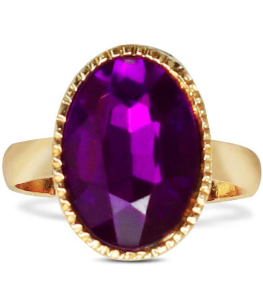 Popmode Ravishing Purple & White Stone 3 set of Adjustable Ring: Buy ...