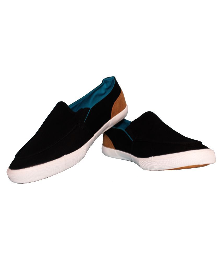 Calzado Black trendy slipons Lifestyle Black Casual Shoes - Buy Calzado ...