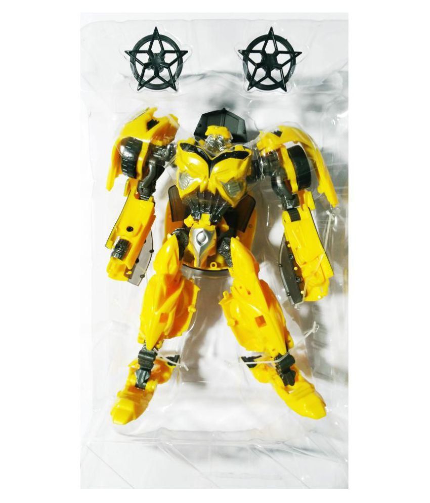 yellow robot car toy