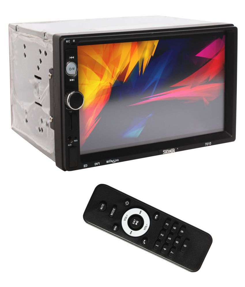 SILVER ELECTRONICS 7\" MP5 Touch Screen Double DIN Car Stereo: Buy ...