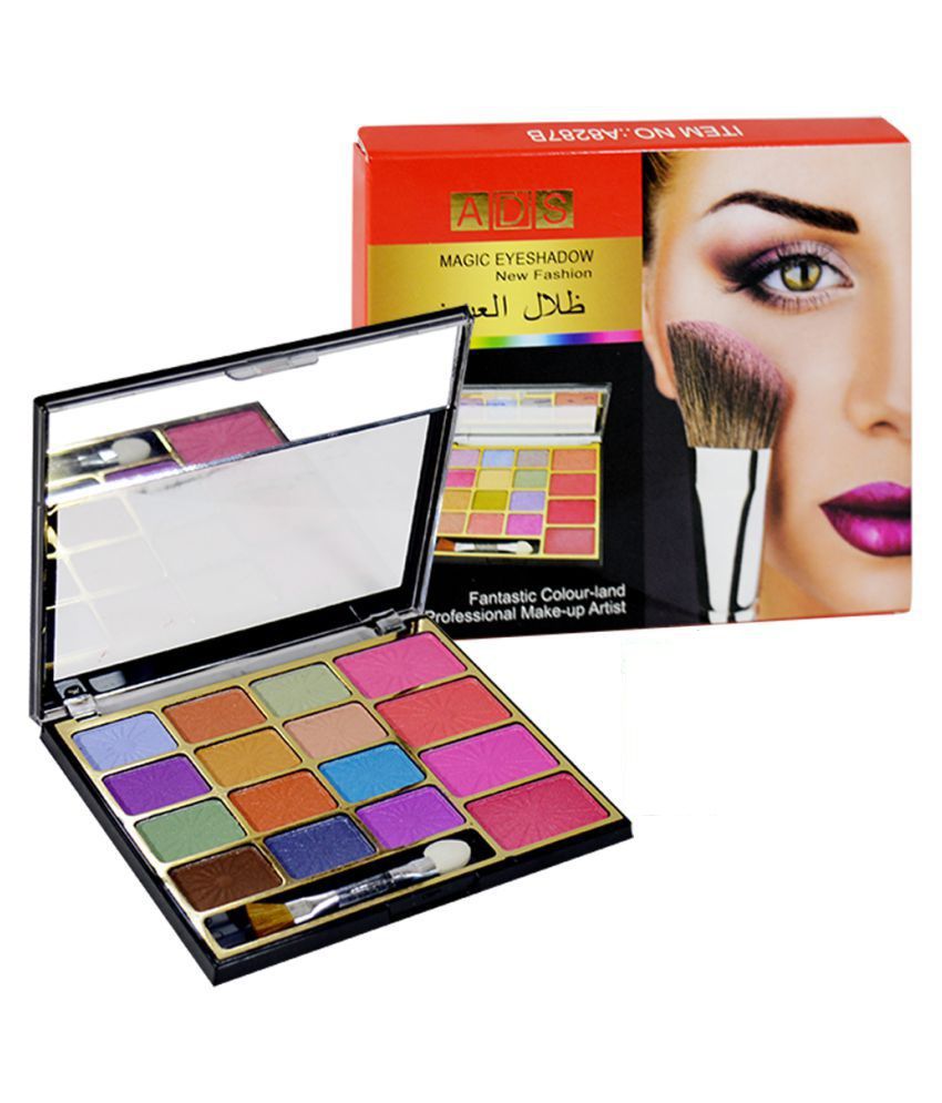     			ADS Magic Eyeshadow Palette Free Kajal 6 Shade Colours 16 gm