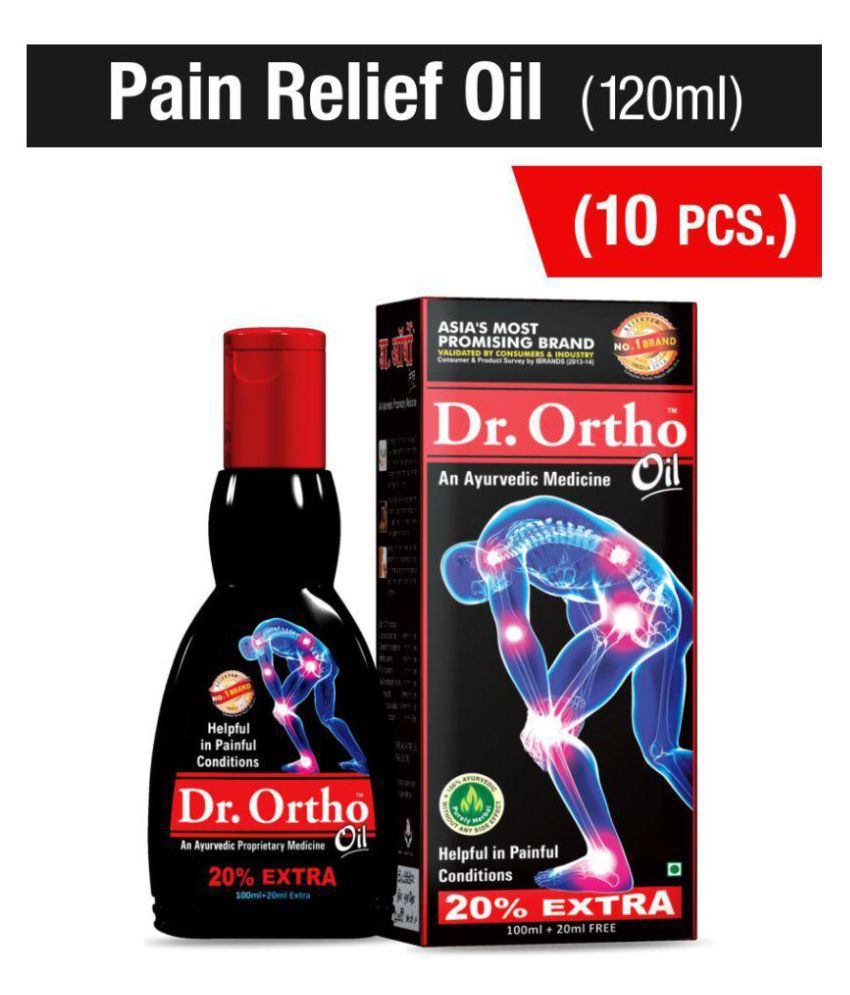Dr. Ortho Pain Relief Oil 120ml Pack of 10 Joint Pain Oil