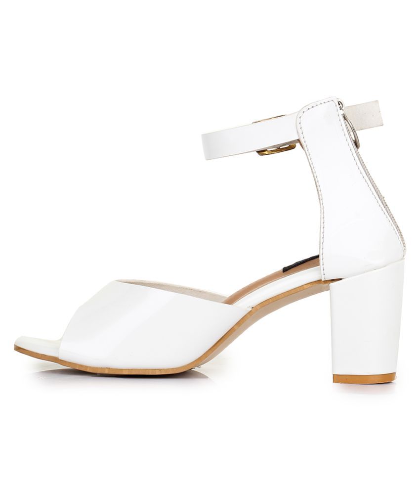 white block heels 2 inch