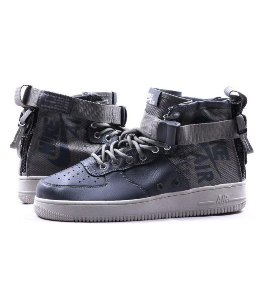 Nike Sf Airforce 1 Mid Sneakers Gray Casual Shoes Buy Nike Sf Airforce 1 Mid Sneakers Gray Casual Shoes Online At Best Prices In India On Snapdeal