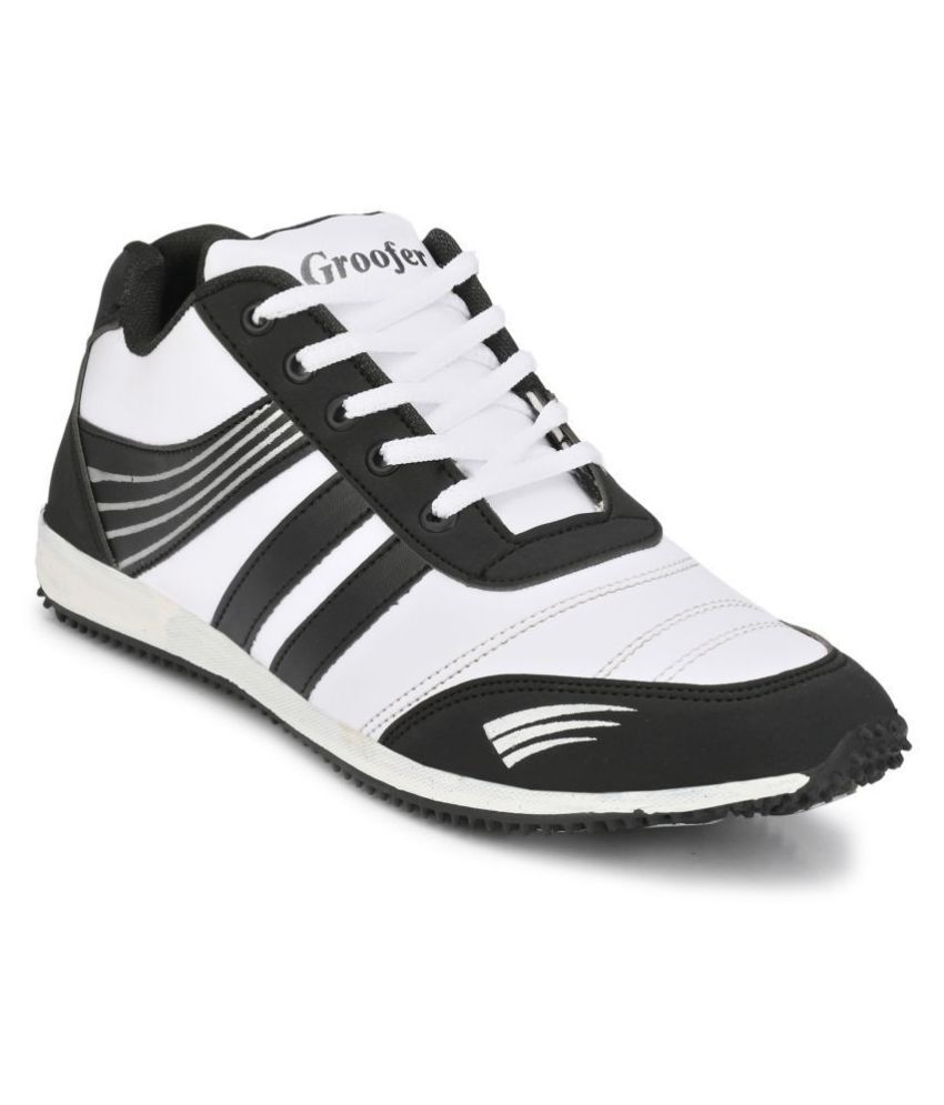Groofer White Running Shoes - Buy 
