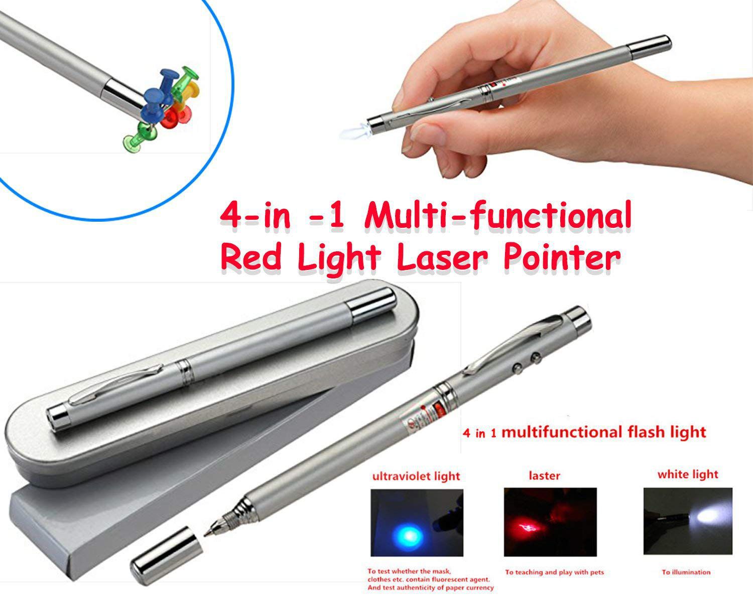     			Cpex LED Laser Pointer - 4 in1 Red LED Laser Pointer Pen | laser pointer for presentation | laser pointer red | led laser light pointer | led 