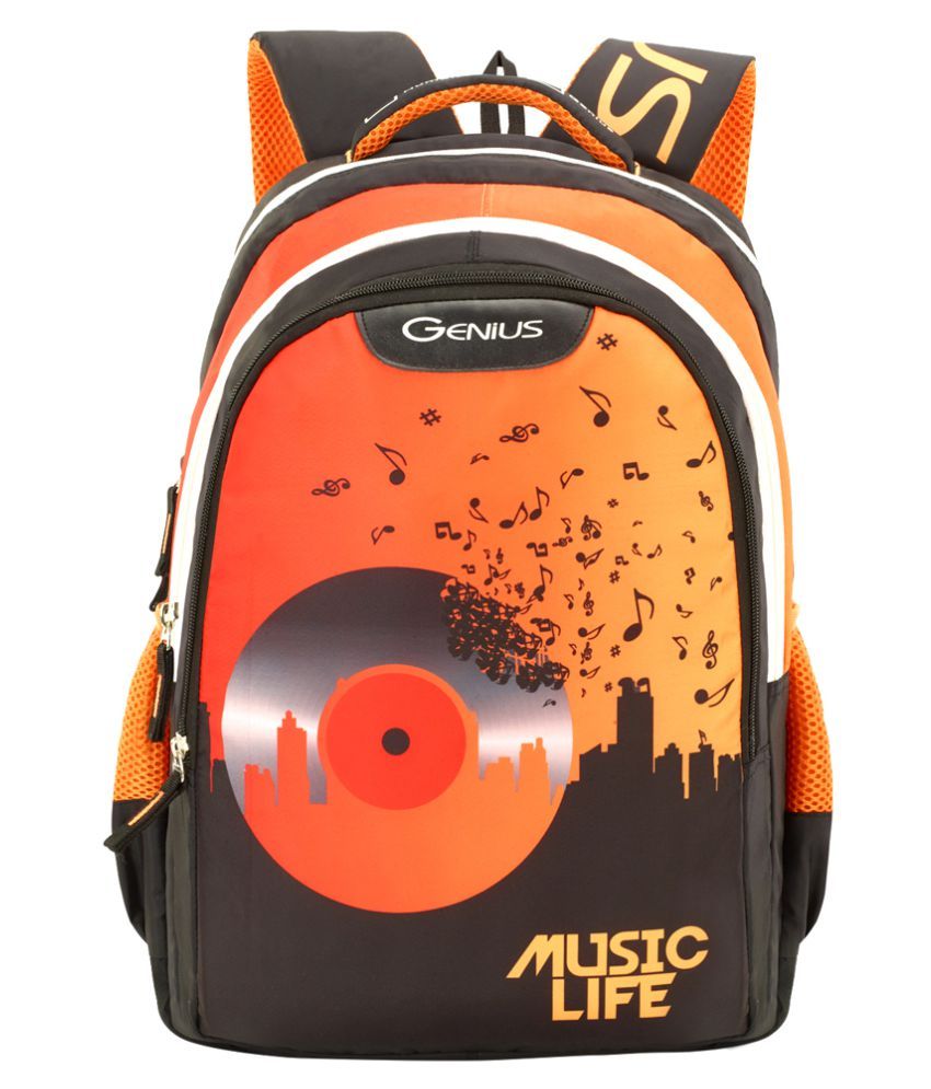 boys orange backpack