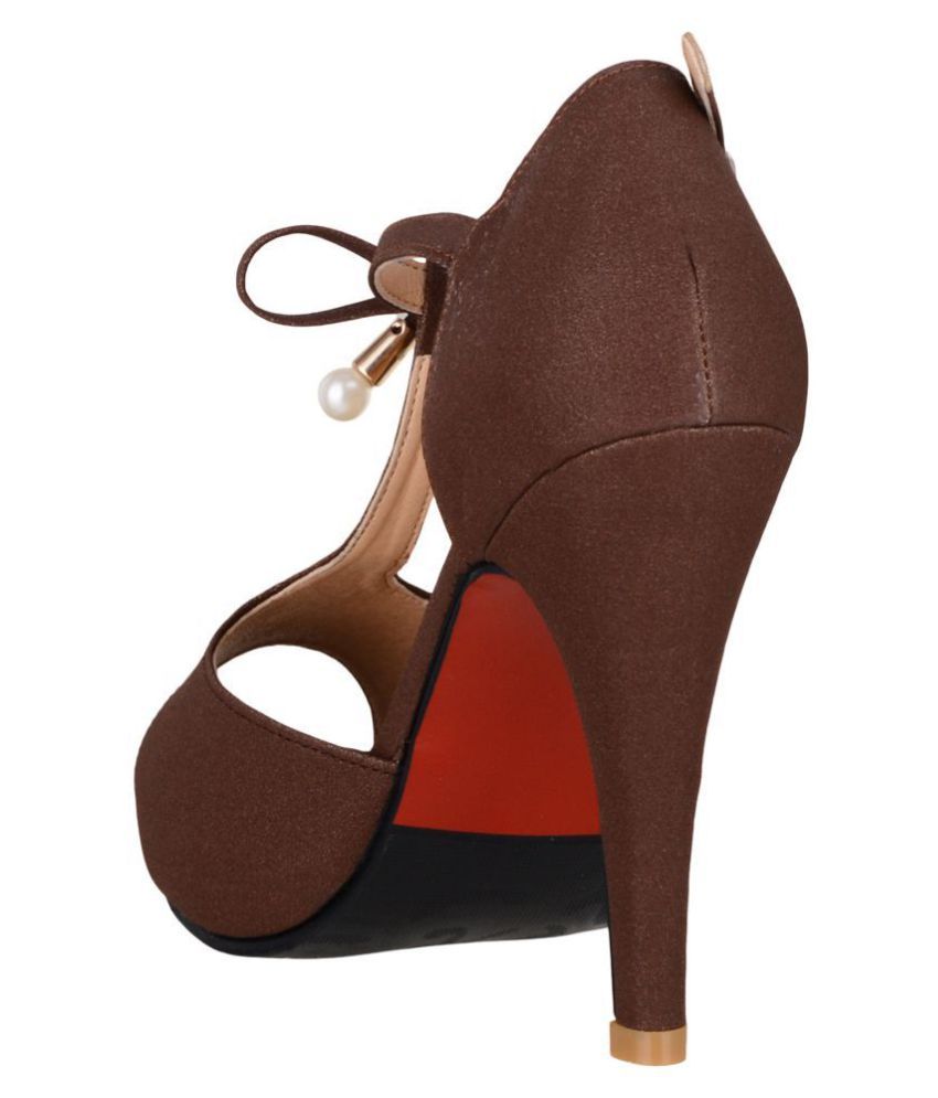 chocolate brown stiletto heels