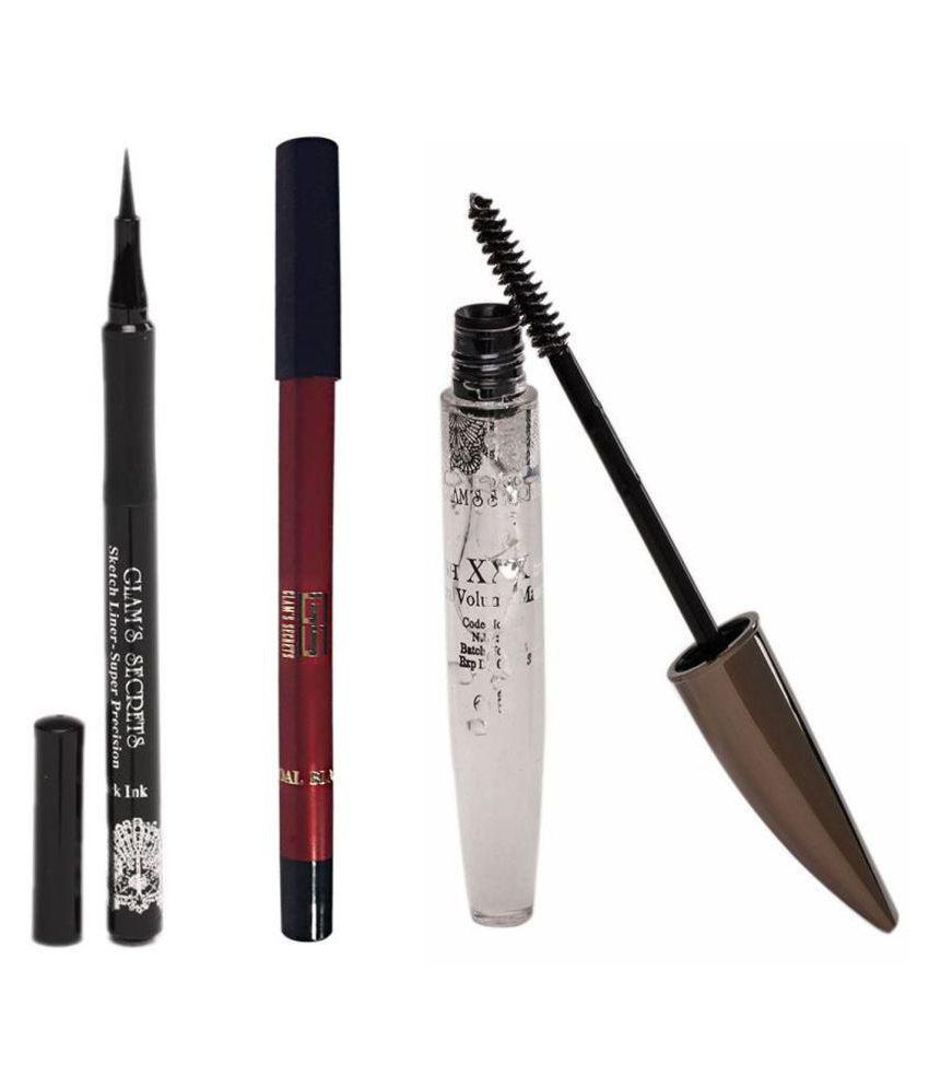 Glam's Secrets Sketch Liner & Kohl Confessions & Transparent Mascara