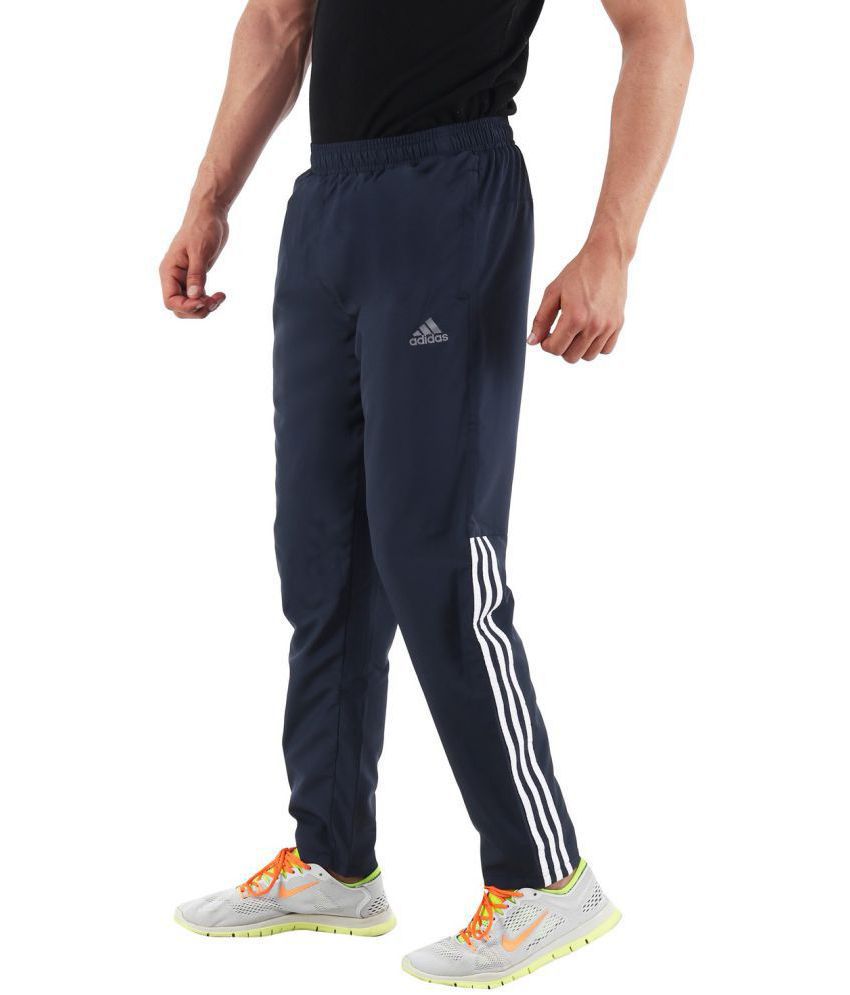 Adidas Blue Polyester Trackpants - Buy Adidas Blue Polyester Trackpants ...