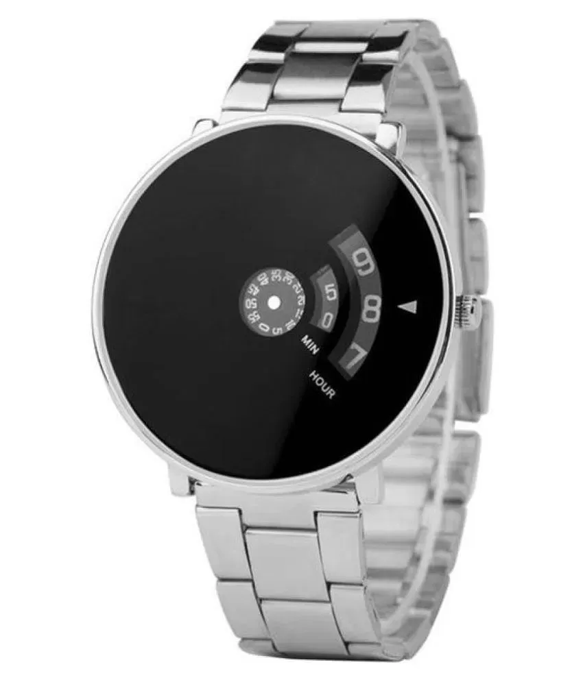 Lala's Enterprise Analogue Men's Watch (Black Dial Silver Colored Strap) :  Amazon.in: Fashion
