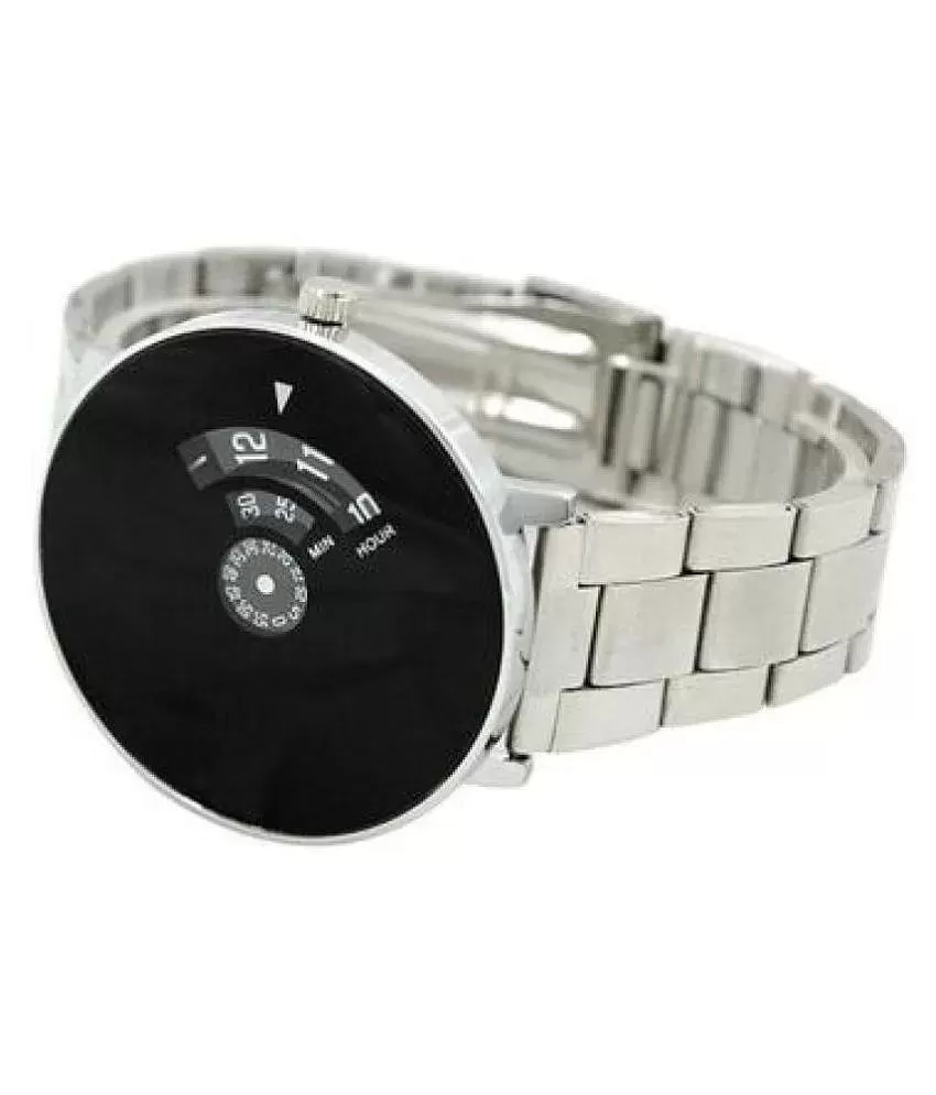 Meter watch for men black and white