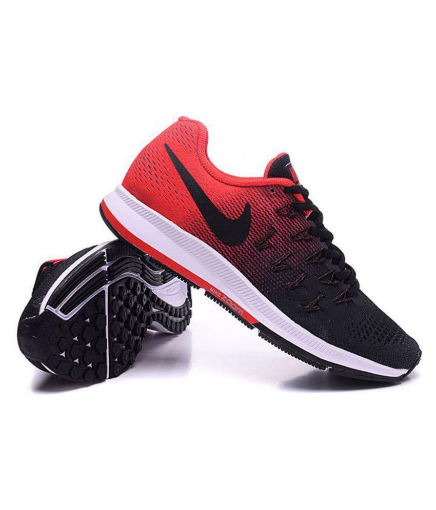 nike pegasus 33 red and black