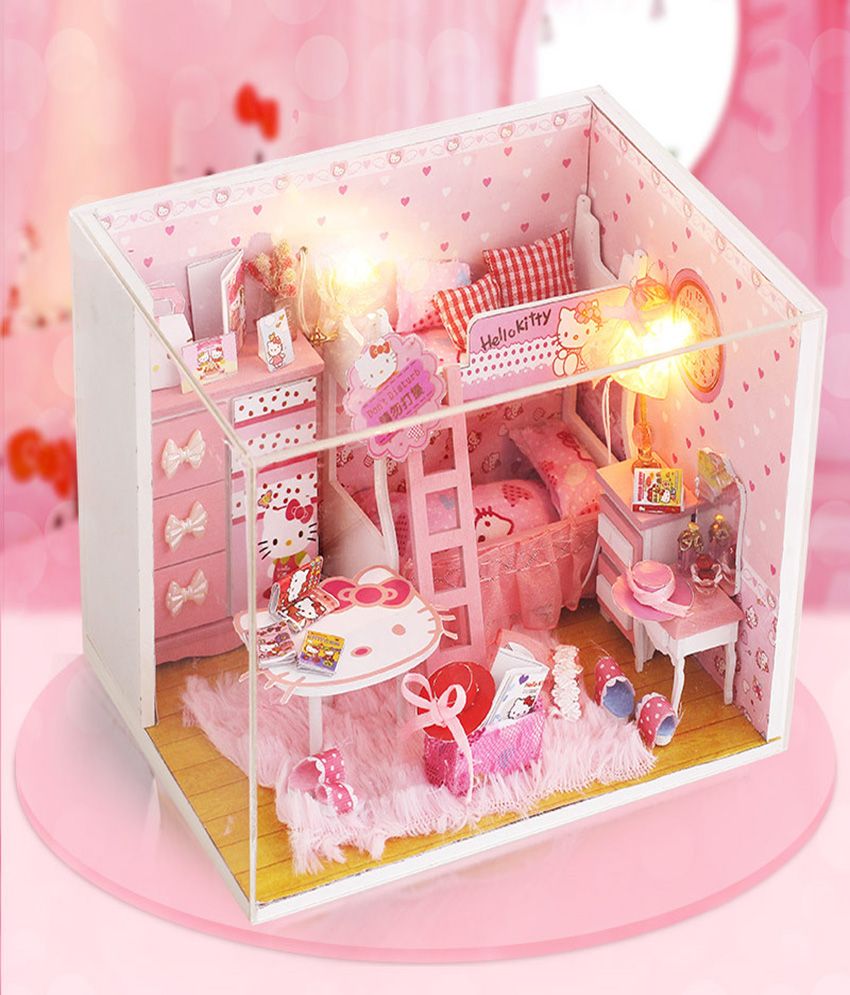 Woohill Kitty Princess Room Children S Diy Cottage Toy 1pc Buy