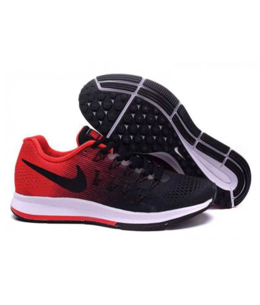 nike zoom red black