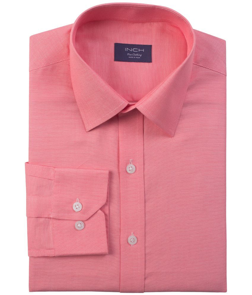 peach colour formal shirt