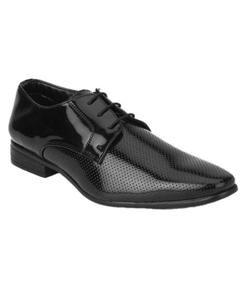     			Pollo Party Genuine Leather Black Formal Shoes