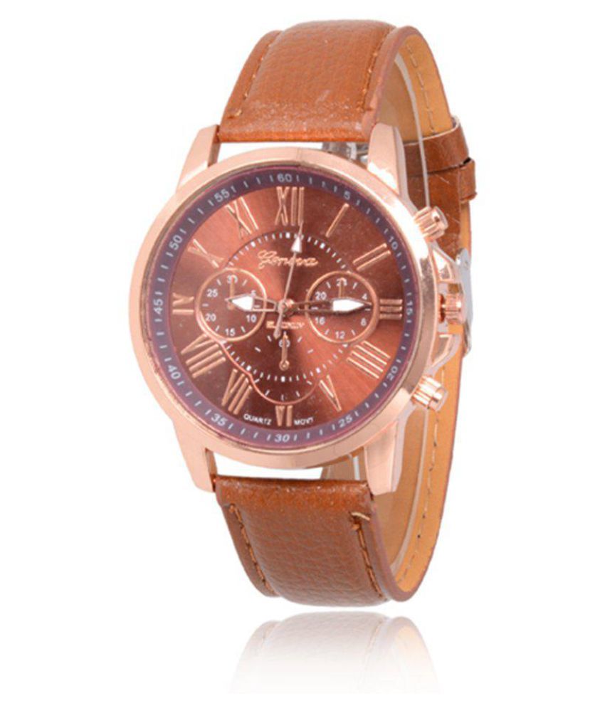 Female Watch Rome Number Quartz Watch With Scale Dial Ring Leather ...