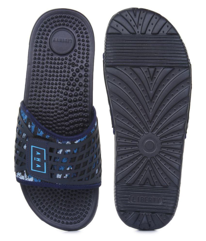 AHA by Liberty Navy Thong Flip Flop Price in India- Buy AHA by Liberty ...