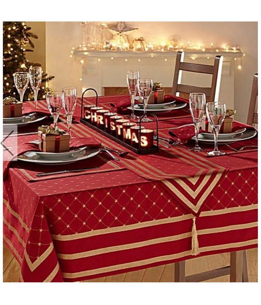 Raghuraj Lifestyle 6 Seater Cotton Single Table Covers Buy Raghuraj