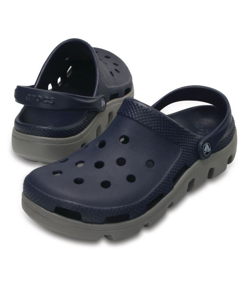 navy crocs