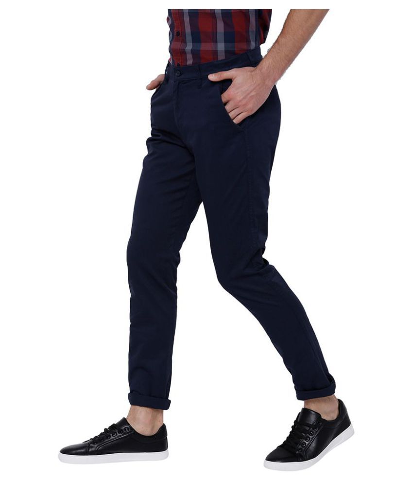 navy blue slim fit dickies