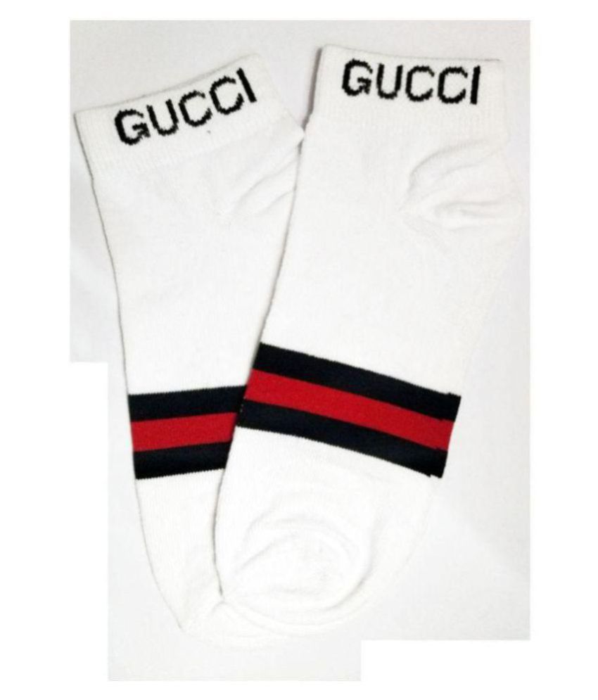 gucci socks White Sports Ankle Length Socks - Buy gucci socks White Sports  Ankle Length Socks Online at Best Prices in India on Snapdeal