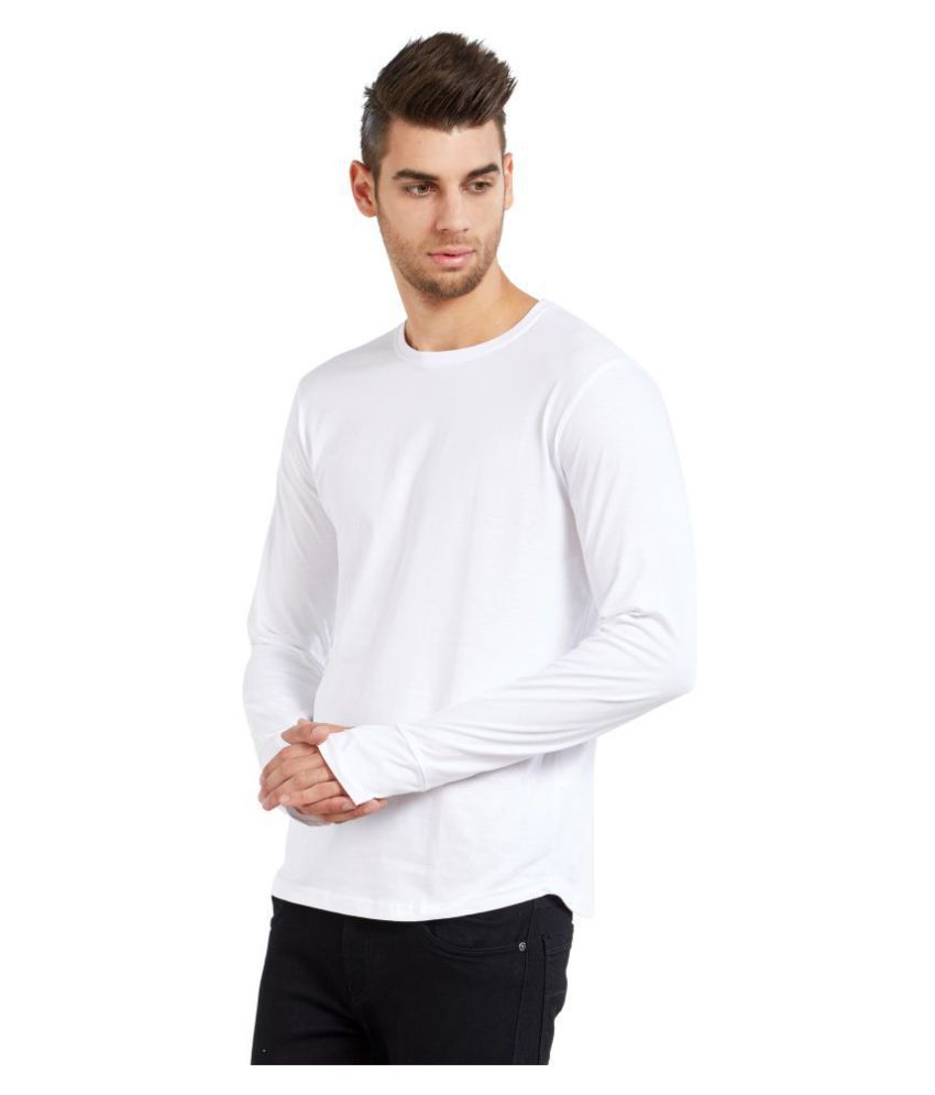 white thumbhole t shirt