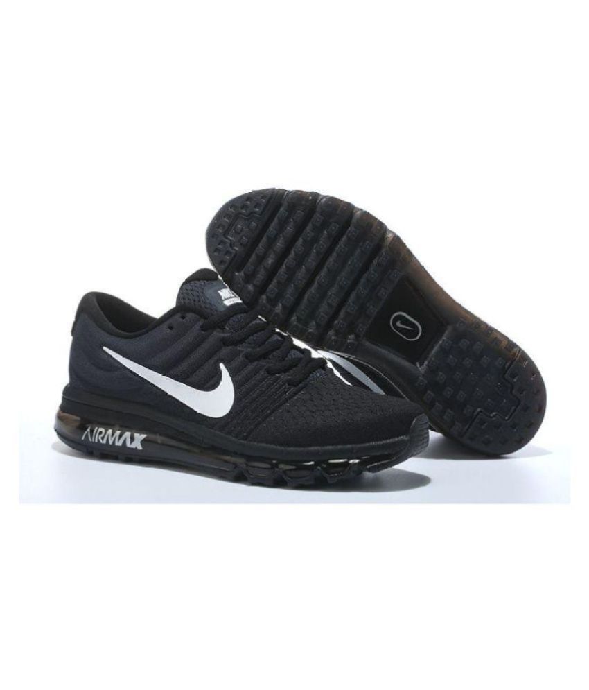 nike air max 2017 black running shoes