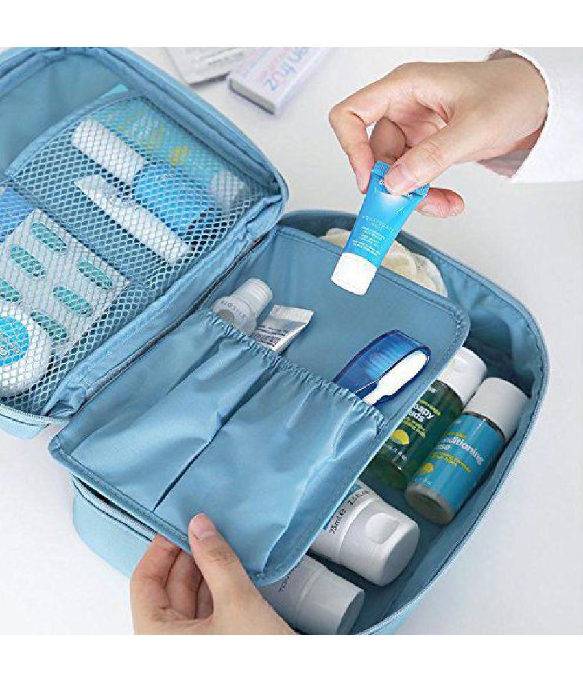 Everbuy Blue MultiPouch Cosmetic Makeup Toiletry Bag Buy Everbuy