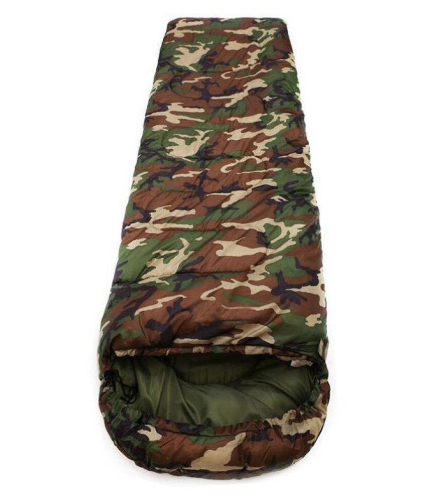 IRIS Army Green Sleeping Bag Envelop 3 Season Ultra Light Portable ...
