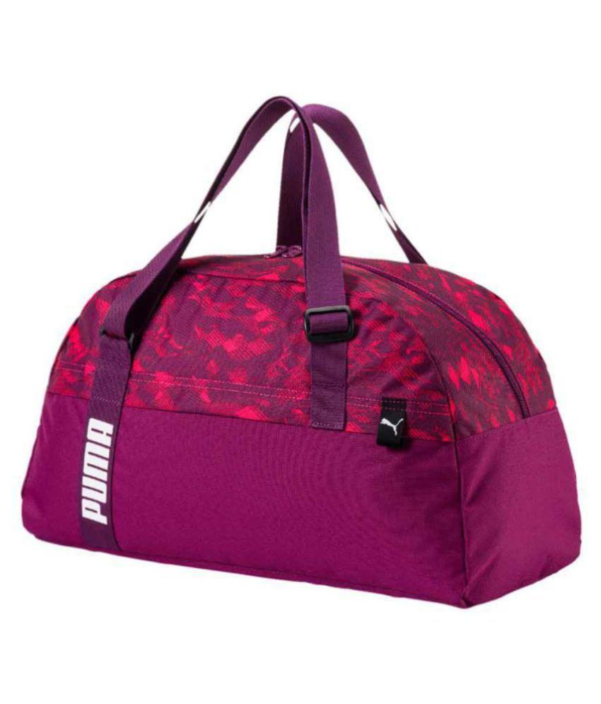 pink puma duffel bag