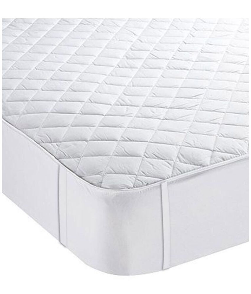 The Intellect Bazaar King size mattress protector White