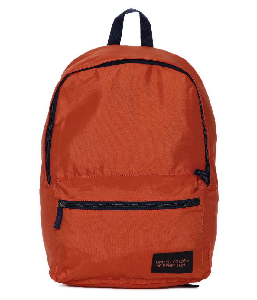 United Colors of Benetton Orange Backpack - Buy United Colors of ...