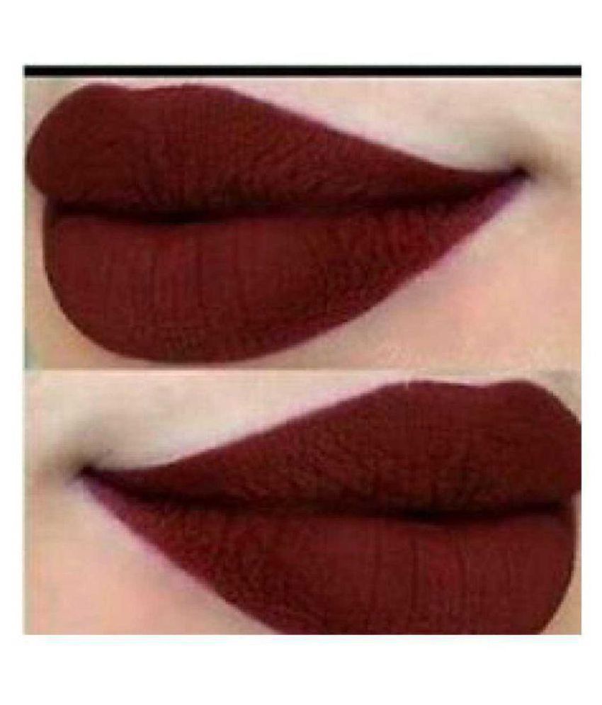 matte liquid lipstick maroon