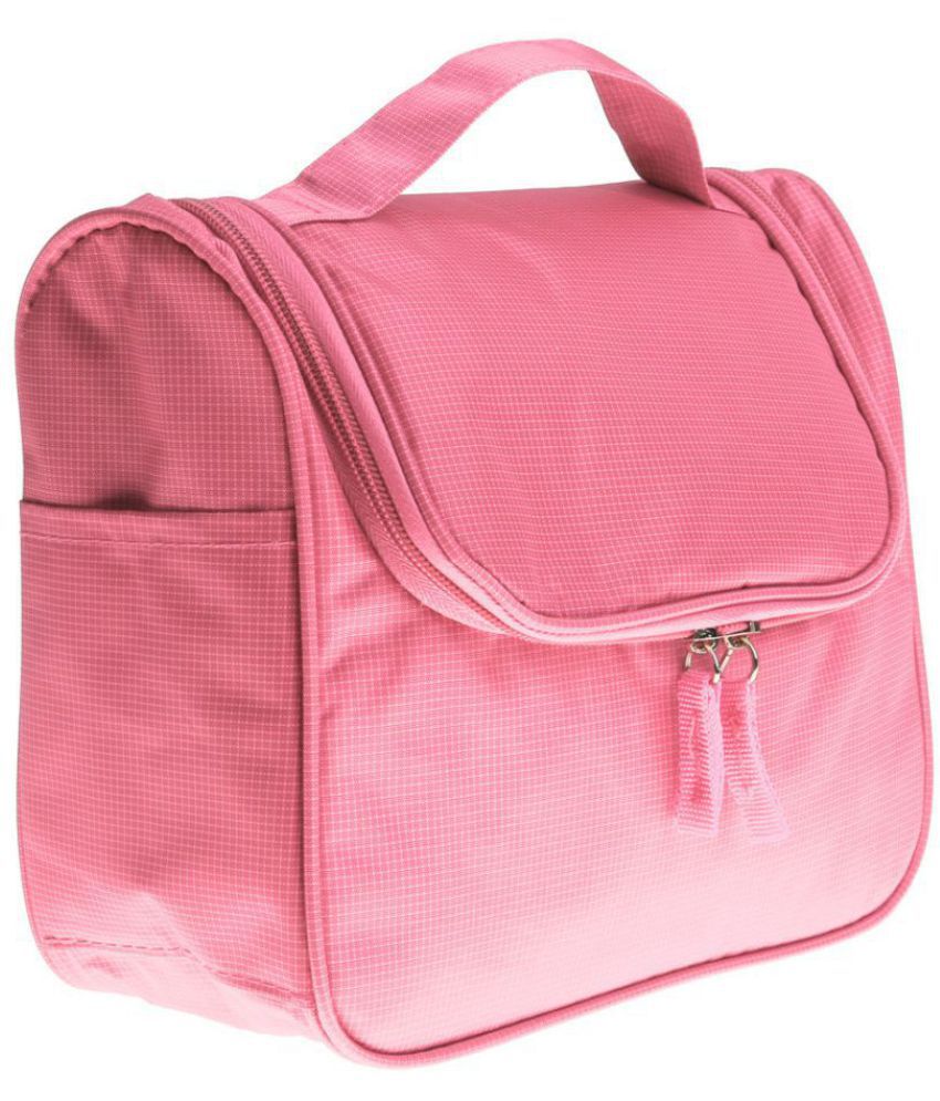 pink bathroom travel bags