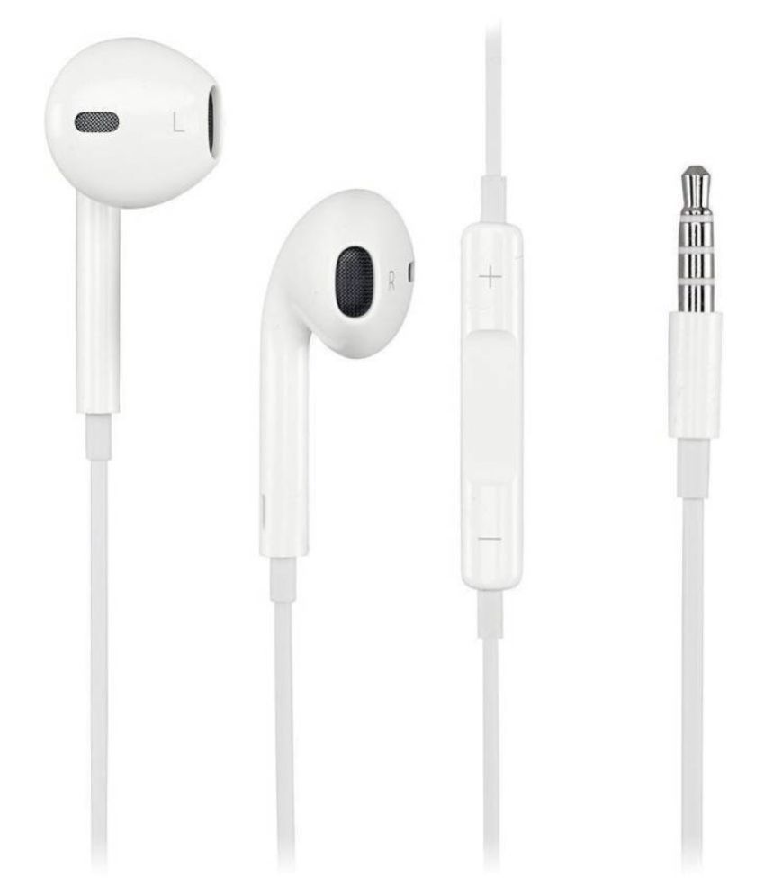 Stark Apple Headset For Iphone 4s,5s, 6s White In Ear Wired Earphones