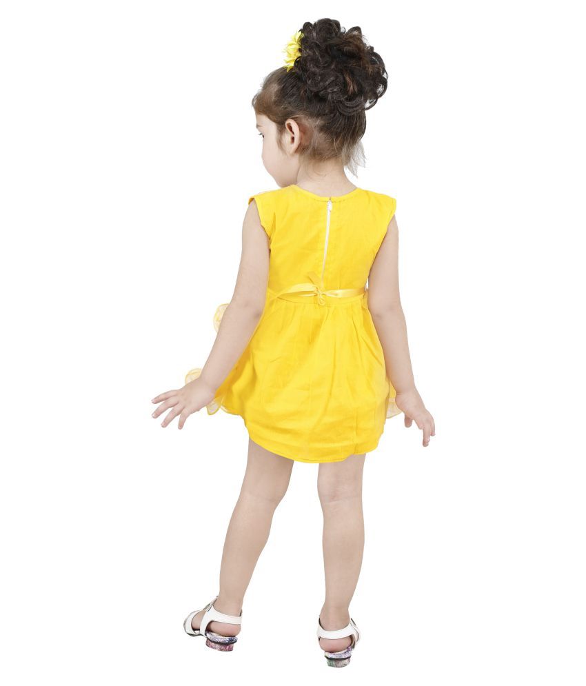 yellow full frock