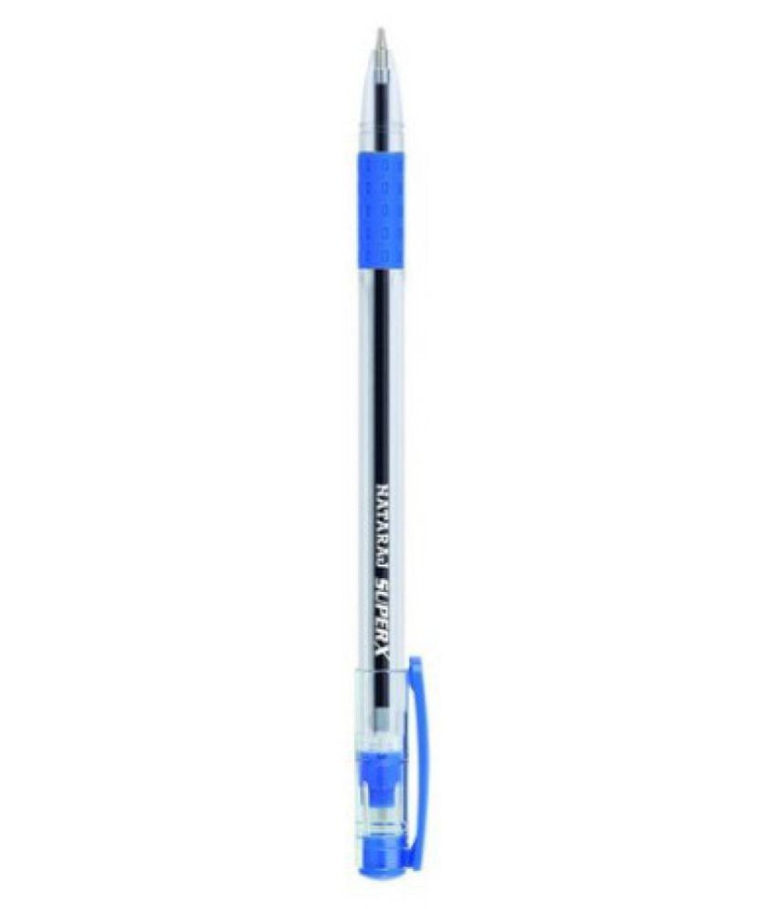 Nataraj Superx Blue Ball Pen Buy Online at Best Price in India Snapdeal