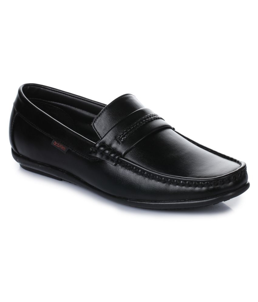 Action Shoes Black Loafers - Buy Action Shoes Black Loafers Online at ...