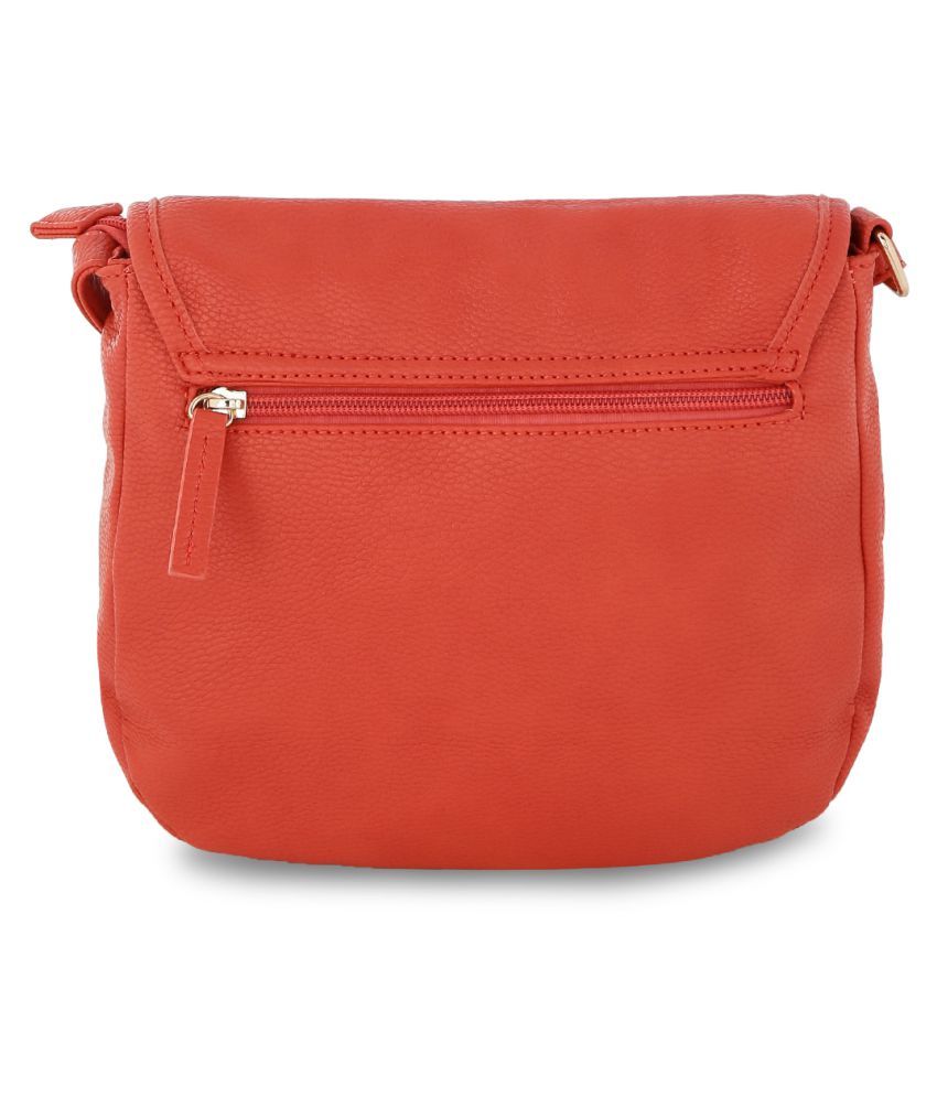 Lavie Orange Pure Leather Shoulder Bag Buy Lavie Orange Pure Leather