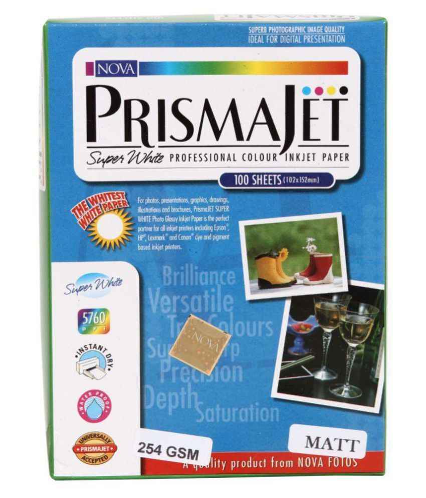 4X6 NOVA PRISMAJET MATT 254 GSM Buy Online at Best Price in India