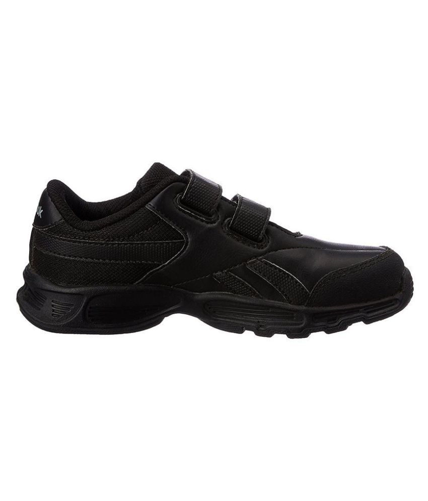racer school shoes with velcro black 