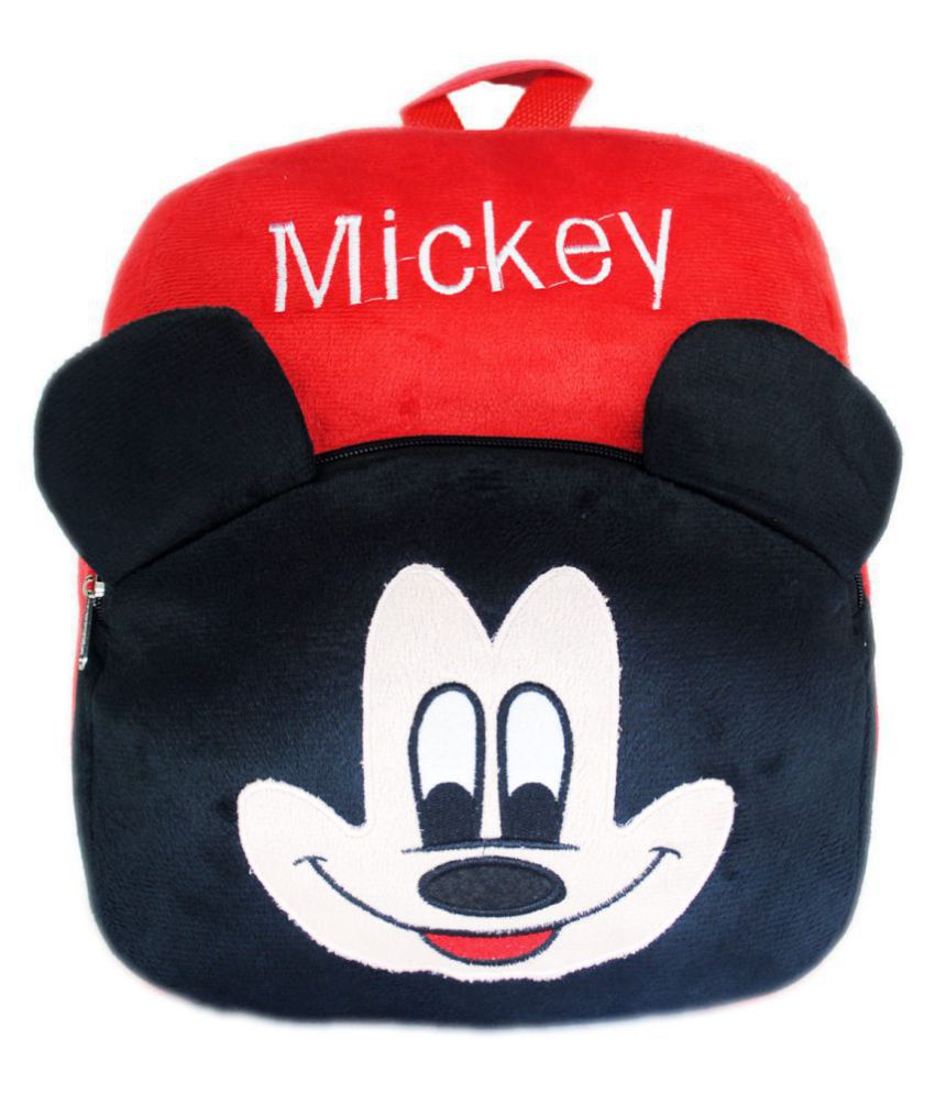     			Mickey Kids School Bag Soft Plush Backpack
