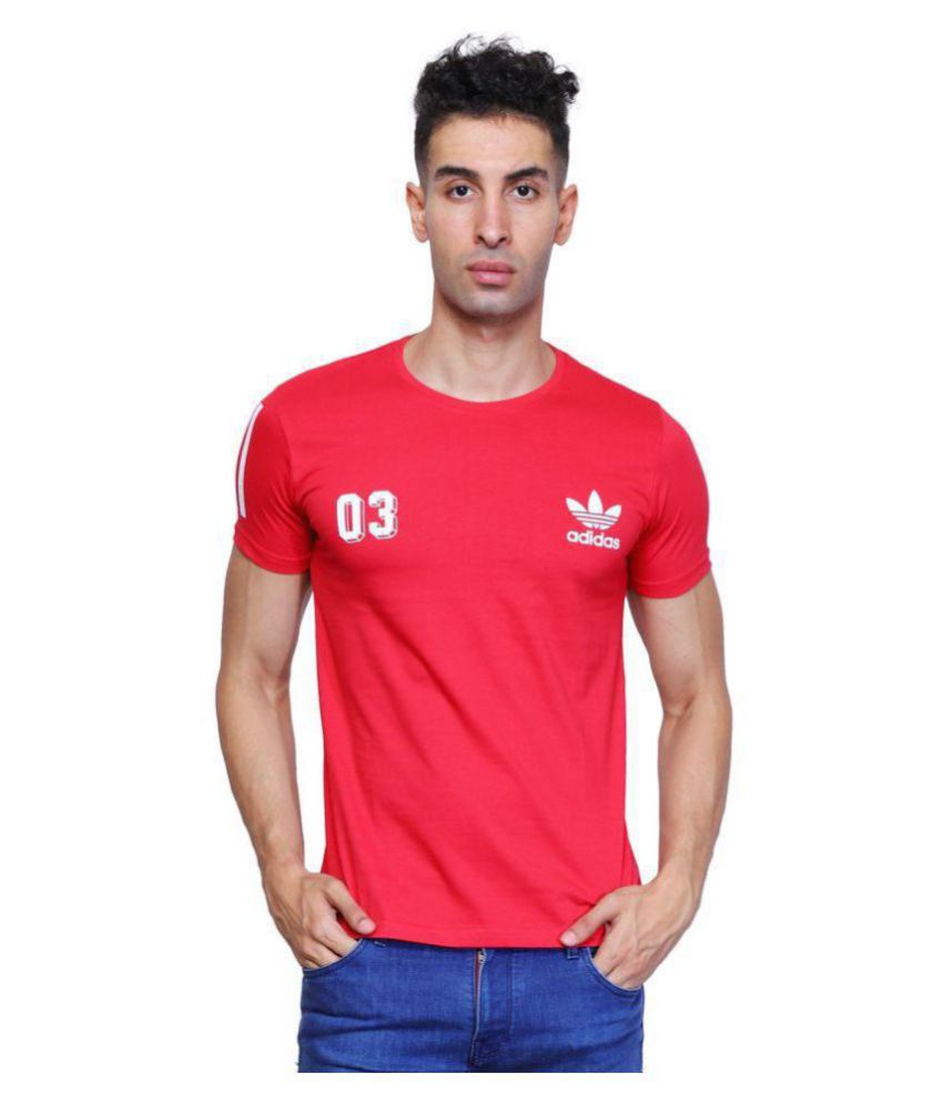 Adidas Red Half Sleeve T-Shirt - Buy Adidas Red Half Sleeve T-Shirt ...