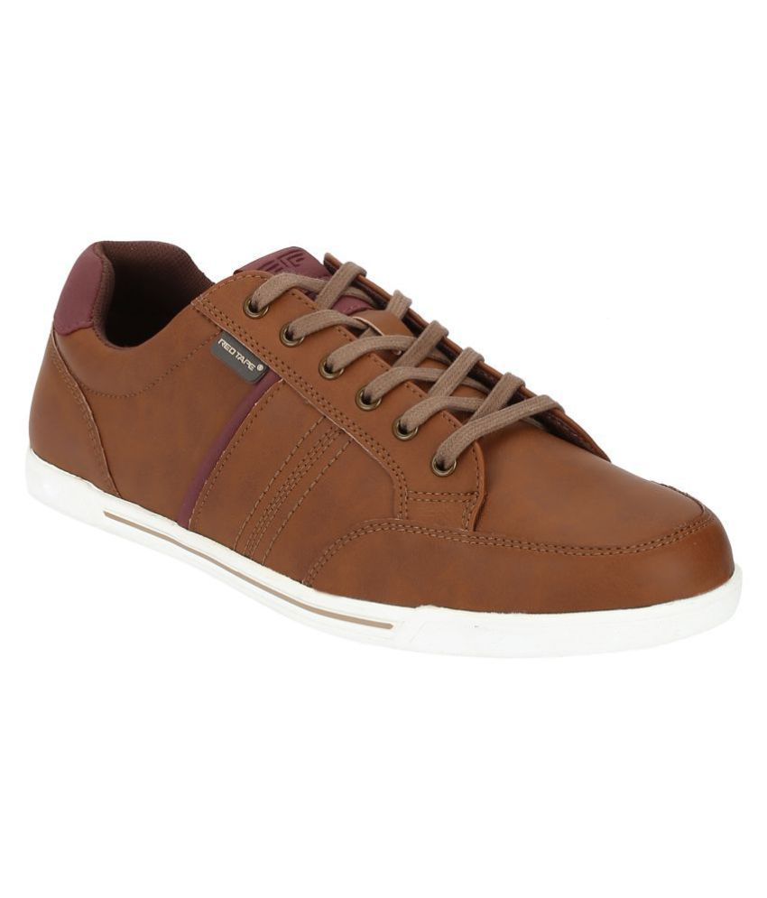 red tape men tan sneakers