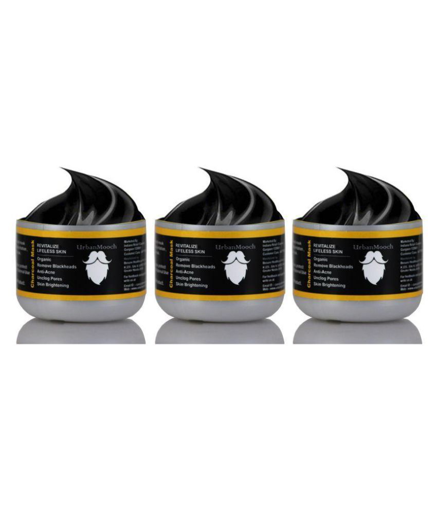     			UrbanMooch CHARCOAL FACE MASK CREAM-300GM Face Mask Cream 300` gm Pack of 3