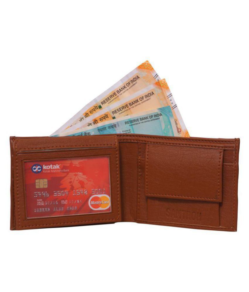     			samtroh PU Tan Casual Regular Wallet