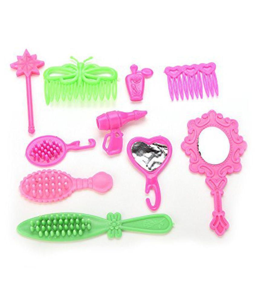 iDream Doll Accessories Combo Pack - 10pcs Barbie Dress Doll & 50pcs ...